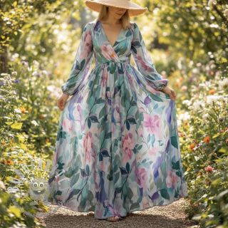 Viscosa RADIANCE Flower design C digital print