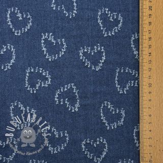JEANS DENIM JACQUARD Hearts