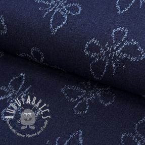JEANS DENIM JACQUARD Butterflies
