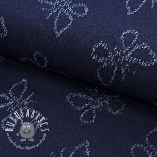 JEANS DENIM JACQUARD Butterflies