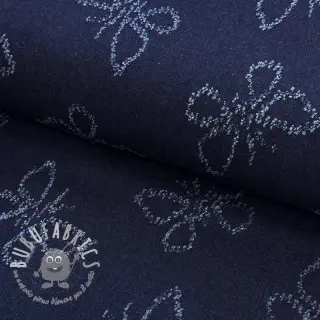 JEANS DENIM JACQUARD Butterflies