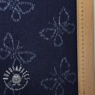 JEANS DENIM JACQUARD Butterflies