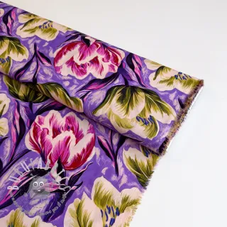 Viscosa ECOVERO Flowers design A digital print
