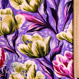Viscosa ECOVERO Flowers design A digital print