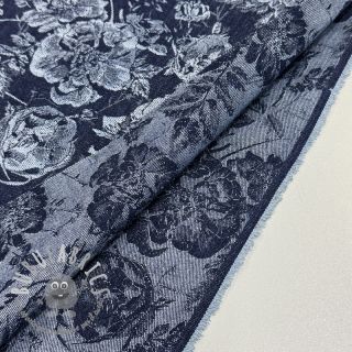 JEANS DENIM JACQUARD Flowie