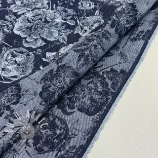 JEANS DENIM JACQUARD Flowie
