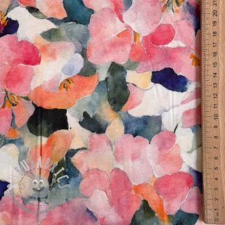 Viscosa SATIN Flowers Tora digital print