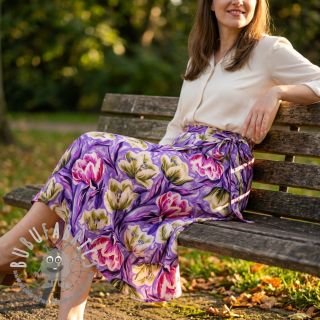 Viscosa ECOVERO Flowers design A digital print