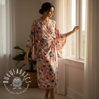 Viscosa SATIN Flowers Tora digital print