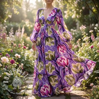 Viscosa ECOVERO Flowers design A digital print