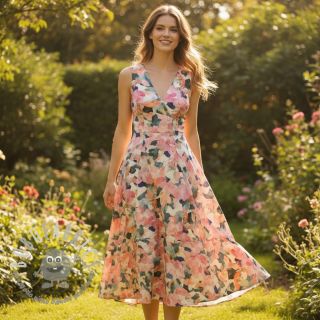 Viscosa SATIN Flowers Tora digital print