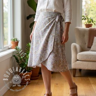 Viscosa ECOVERO Flowers Galia offwhite