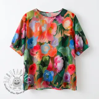 Viscosa RADIANCE Flower design B digital print