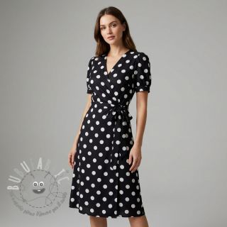 Viscosa RADIANCE Polka BIG dot black