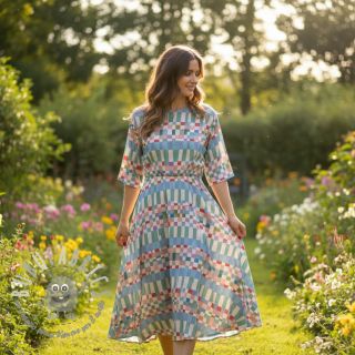 Viscosa RADIANCE Fantasia multi digital print