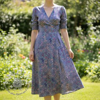 Viscosa ECOVERO Flowers Galia purple