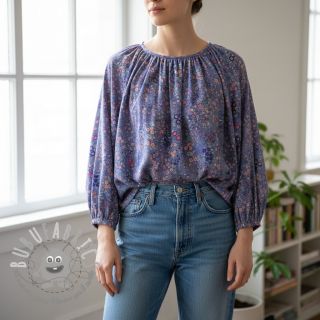 Viscosa ECOVERO Flowers Galia purple