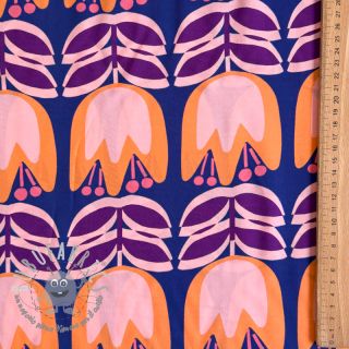 Viscosa ECOVERO Flowers Celia cobalt