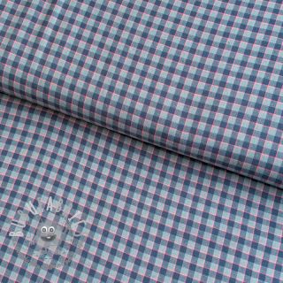Tessuto di cotone YARN DYED Check Anabel teal