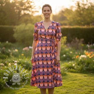 Viscosa ECOVERO Flowers Celia cobalt