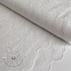 Tessuto di cotone EMBROIDERY 2 side Camelia