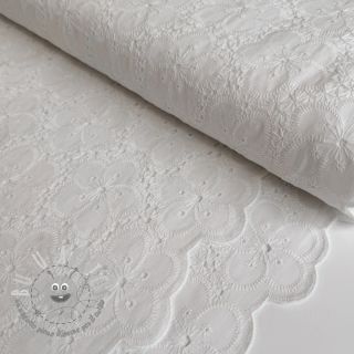 Tessuto di cotone EMBROIDERY 2 side Camelia