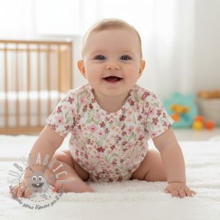 Mussola/Doppia garza Flowers Sisi digital print