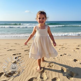 Mussola/Doppia garza BORDER Helene natural