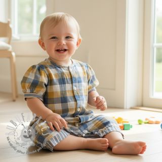 Mussola/Doppia garza DOUBLE SIDED Summer Check