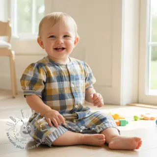 Mussola/Doppia garza DOUBLE SIDED Summer Check