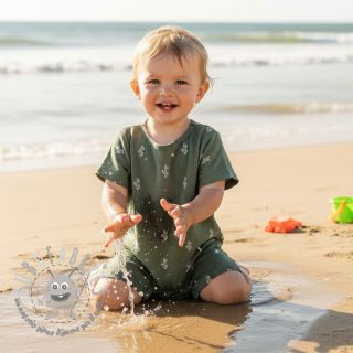 Mussola/Doppia garza EMBROIDERY Cactus green