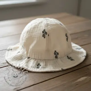 Mussola/Doppia garza EMBROIDERY Cactus SIMPLY NATURAL
