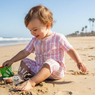 Mussola/Doppia garza YARN DYED Stripe in stripe pink