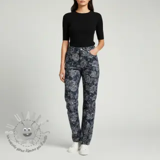 JEANS DENIM JACQUARD Flowie