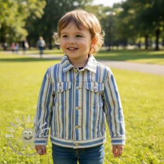 JEANS DENIM YARN DYED Stripe camel