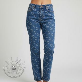 JEANS DENIM JACQUARD Hearts