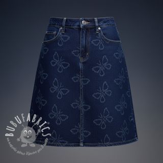 JEANS DENIM JACQUARD Butterflies