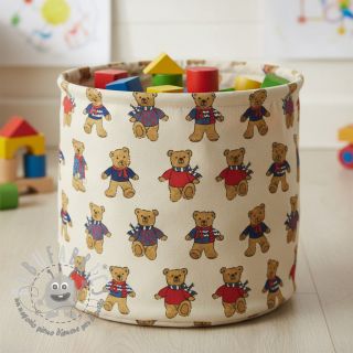 Tessuto decorativo Linenlook Teddy Bear Cosy digital print