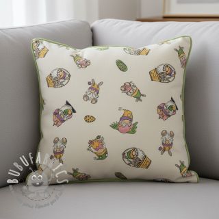 Tessuto decorativo Linenlook Tomte Easter Egg digital print