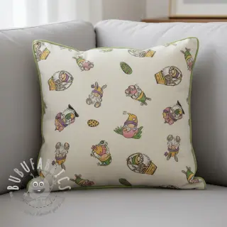 Tessuto decorativo Linenlook Tomte Easter Egg digital print