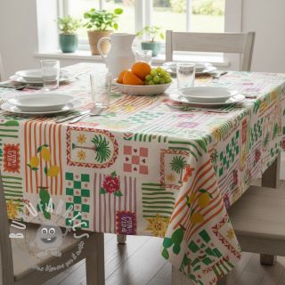 Tessuto decorativo Linenlook Pura Vida Patch digital print