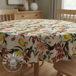 Tessuto decorativo Linenlook Lemon Tropic Artisan digital print