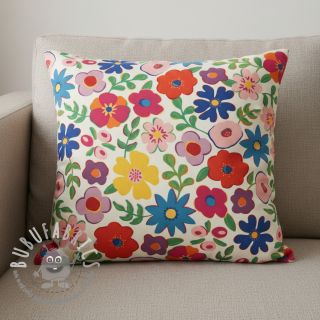 Tessuto decorativo Linenlook Flower Fiesta Field digital print