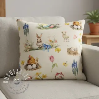 Tessuto decorativo Easter Garden Joy digital print