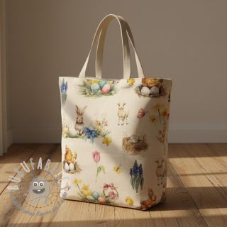 Tessuto decorativo Easter Garden Joy digital print