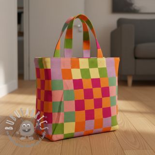 Tessuto decorativo Joyful Block Patch digital print