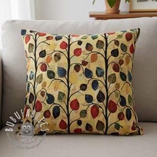 Tessuto decorativo GOBELIN premium Leaves Funky Arty