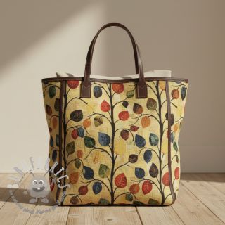 Tessuto decorativo GOBELIN premium Leaves Funky Arty