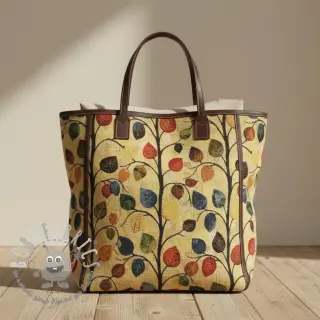 Tessuto decorativo GOBELIN premium Leaves Funky Arty