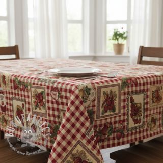 Tessuto decorativo GOBELIN premium Strawberry Jam Check